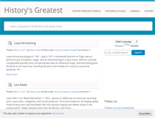 Tablet Screenshot of historygreatest.com